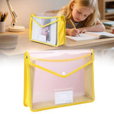 Plastic File Folder Poly Envelope Expanding File Wallet Document Folder with Snap Button Closure,for V1366-AZ2-W-24053