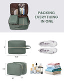 Black 40L Large Capacity Travel Business Backpack with Expandable Compartments, Including 2 Toiletry V888-ELOSUNG17053