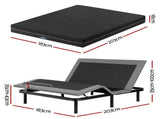 Artiss King size bed frame with Giselle Bedding King Mattress, adjustable bed Base Combo for Snoring EAB-8183-SHADOW-18-K