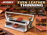 Manual Leather Skiving Machine, 90mm Aluminum Body Adjustable Leather Thinning Tool, with Dual V1107-CS-YNKZ20