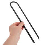 Heavy Duty Steel Stakes, Black, for Garden, High Strength, Easy Installation, 4Pcs V1366-AZ2-W-19488