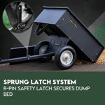 Steel Dump Cart Garden Tipping Trailer V379-DUMPCRTBLCK002