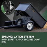 Steel Dump Cart Garden Tipping Trailer V379-DUMPCRTBLCK002