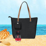 3X Wine Tote Bag, Beach Cooler for Travel Gift, Leakproof Insulated Purse Carrier with Hidden Spout V1192-AZ-W-23085