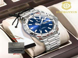 Men'S Watch Stainless Steel Watch Blue Dial Watch Water-Resistant Watch - 959 Black - Size 01 V1106-937-97937-BLA-01