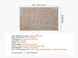 Carpet Tiles 457x457 mm, 10 Pack Carpet Square Rug Detachable & Damage-free, Self Adhesive Home V952-ZZFKDTX1818I3EISJ001V0