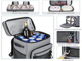 30L Camping Insulated Backpack Hot Cold Storage Gray V1142-LP1005009212286317