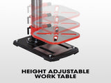 Baumr-AG 600W 12" Pedestal Bench Drill Press, 12 Speeds, 16mm Chuck V219-DRLDPRBMRAD17