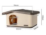 Pawz Plastic Dog Cage Kennel for Small Dogs with Vent PT1337-75-AU
