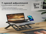 Multifunctional Laptop Stand Portable and Foldable, 7-Level Height Adjustment, Efficient Heat V1232-BJBDNZJ001