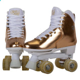 Circle Society Adjustable Quad Kids Roller Skates - Metallic Rose Gold Rhythm Skates BS-171362