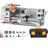 Mini Metal Lathe Machine, 180 x 400 mm, 800W Precision Benchtop Power Metal Lathe, 150-2500 RPM V952-BZDMNJSCCSFWSEYI0V3