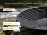 Gold Panning Kit, 254 mm and 355 mm Pans, 19 PCS Portable Prospecting Equipment Kit with Classifier V952-TJPTZ1014INC4MEVK001V0