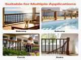 61 Pack Deck Balusters, 82 cm Galvanized Steel Railing Spindles, Hollow Rectangle Metal Decking V952-BPKLGZT61G328HWPY001V0