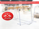 Commercial Clothing Garment Rack Retail Shop White V63-835731