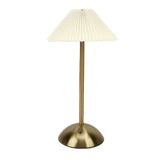 Pleated Table Lamp Touch Control 3 Colors Stepless Dimming USB Rechargeable Retro Cordless LED V1294-YM0901-3119250068111