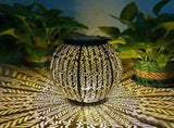 Solar Lanterns Outdoor Waterproof, Hanging Lanterns Powered with Handle, Decorative Metal V1366-AZ2-W-09392