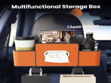 Multifunctional Car Seat Back Storage Box, Car Organizer with 2 Cup Holders, Tissue Box and Hanging V1366-AZ2-W-11464