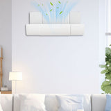Extendable Air Conditioner Wind Deflector, Adjustable 22-37 Inch AC Vent Cover, Anti-Direct Blow V1366-AZ2-W-16682