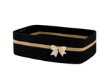 Large Woven Storage, Holiday Gift Storage with Handles for Living Room Shelves, Bow V1189-LWWAL-20260401-07078