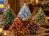 New DIY Beaded Christmas Tree Kit, Handmade Mini Desk Xmas Bead Art, 3D Crystal Bead Christmas Tree V1107-116-68926-5PCS