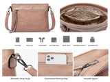 Women's Soft Leather Tote Bags 3pcs Fashion Handbag Wallet Shoulder Purse Set V1263-JX-3527