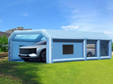 Inflatable Paint Booth, 32.8 x 21 x 14.8 ft Inflatable Spray Booth, with 1100W750W Powerful Blowers V952-CQSPQFLSKCGLKJFV4V3