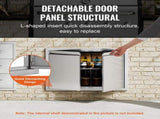 BBQ Access Door, 762x532 mm Double Outdoor Kitchen Door, Stainless Steel Flush Mount Door, Wall V952-SMABSCJMYS30M2GZNV0