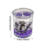 Jelly Aromatherapy Candle with Eternal Flower Inside, with Nighttime Light, 45 Hour Burn Time, Gift V1369-AZ3-W-21613