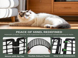12 Pcs Under Sofa Barrier Pet Blocker for Cats with 20 Cable Ties, 37 x 17 x 12 cm V1237-ZY-917-035
