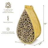 Bamboo Mason Beehive House Pollinator Tear Drop Bee Nest Hive Garden Beekeeping V238-SUPDZ-32997734482000