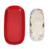 Food Container Butter Plate with Lid Kitchen Tableware Cheese Dish Ceramic Butter Box wi V1369-AZ3-W-15365