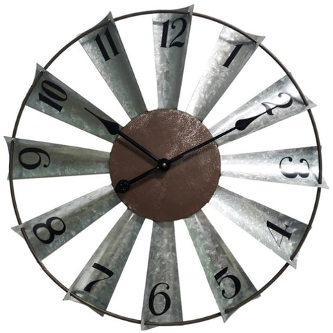 Windmill Wall Clock 60cm V637-11740CLK