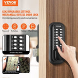 Mechanical Keyless Entry Door Lock, 14 Digit Keypad, Water-proof Zinc Alloy, Outdoor Gate Door Locks V952-JXMMSBMAZSZMEOO20V0