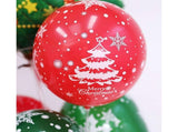 100Pcs 10/12 Inches Christmas Balloon Elastic Party Decor-Red 12Inch V1263-JX-447