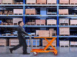 Hydraulic Lift Table Cart, 500lbs Capacity 28.5" Lifting Height, Manual Single Scissor Lift Table V952-DJYYSJPTCCS4EL7SHV0