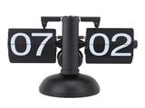 Flip Clock Large Number Battery Powered 304 Stainless Steel Tabletop Retro Flip Clock for Home V1294-YM0710-3115230112014