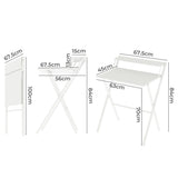 Levede Foldable Computer Desk Office Study Desk White DH1069-WHWH-AU