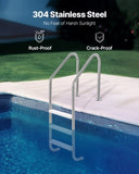 Stainless Steel Pool Ladder 3-Step & 2 Handrails for 1219.2-1371.6 mm Pool V952-DXYCTTBGGBXGDF75YV0