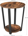 Industrial Iron Frame Round Coffee Table V178-72084