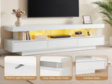 Artiss TV Unit LED 160CM Storage Drawer White FURNI-L-LED-TV03-WH-AB
