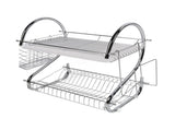 Dish Rack 2 Tier Bowl Dish Drainer Neat Organization Rust Prevention Kitchen Drying Rack Cutting V1294-YM0706-3118230219712