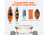 Kayak Cart, 158.8 kg Load Capacity, Kayak Trolley with 30.5 cm Inflatable PU Tires & 2 Straps, V952-SPSPHTTC13INFQKUY001V0
