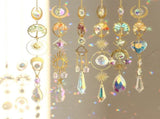 Sun Catcher Crystal Hanging SunCatchers Healing Crystals for Indoor Window, Home Decor, Car Charms V1366-AZ2-W-13390