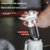316 Stainless Steel Water Bottle Outdoor Insulated Bottle Sports Straw Bottle - White - Size 1000ml V1102-122-95094-WHT-1000ML