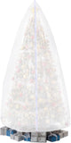 9.84 ft Upright Christmas Tree Storage Bag White Extra Large Jumbo Removal Disposal with Zipper V1259-DP01-A-1181