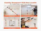 Cabinet Jack Support Pole, 2-Pack, 116-290 cm Steel Telescopic Quick Support Rod, Adjustable 3rd V952-QXKSCG2PCS45I1VOG001V0