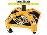 Rolling Garage Stool, 300LBS Capacity, Adjustable Height from 24 in to 28.7 in, Mechanic Seat with V952-HSGLJGCKXCDBDZBARV0