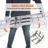 Aluminum Ramp 750 LBS Foldable Loading Ramps for Pickup Trucks Bed 1 Piece V952-ZZGXPDBLZ7501SFCXV0