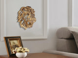 Gold Animal Head Wall Wall Sculpture Home Statue for Living Room Office Bedroom Modern V1192-AZ-W-13735